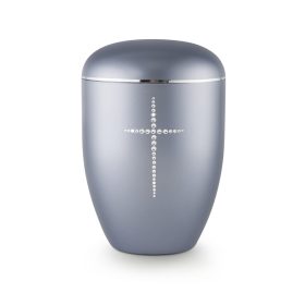 Edition Karat 1546 urna gyöngyház acélszürke színben Swarovski kristály kereszttel