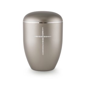 Edition Karat 1576 urna gyöngyház füstszürke színben Swarovski kristály kereszt díszítéssel