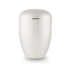 Edition Karat 1586 urna gyöngyház színben Swarovski kristály kereszt díszítéssel