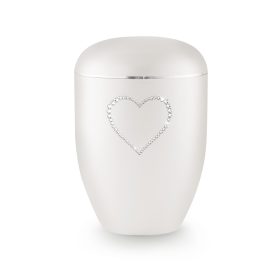 Edition Karat 1589 gyöngyház színű urna Swarovski kristály szív díszítéssel