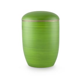 1620 vízben oldódó urna pacifikus zöld színben, arany díszcsíkkal, anhidritből