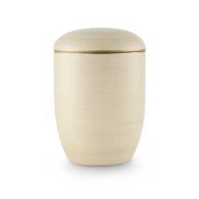 1630 vízben oldódó urna homokszínű felülettel és arany díszcsíkkal, anhidritből