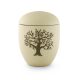 Kerámia urna 17 kézzel festett életfa motívummal hamvasztásos temetéshez