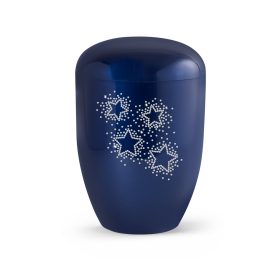 Edition Karat 2512 magasfényű királykék urna Swarovski kristály csillagos égbolttal