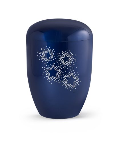 Edition Karat 2512 magasfényű királykék urna Swarovski kristály csillagos égbolttal