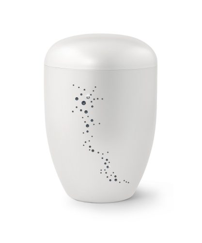 Edition Karat 2520 grafitszürke urna Swarovski kristályokkal, biológiailag lebomló