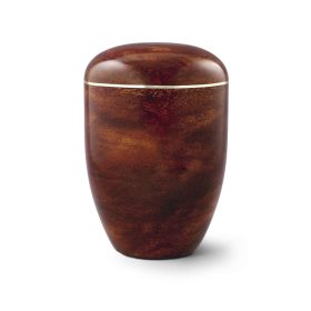 Biológiailag lebomló urna 2601 Rosewood aranyszegéllyel temetéshez