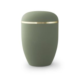 2974 biológiailag lebomló urna Xenon olívazöld színben aranysávval