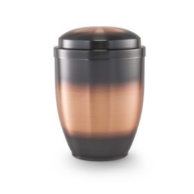 325AKU réz urna galvanizált, színátmenetes fényes felülettel temetéshez