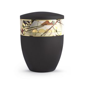 34103 - Urna fekete - absztrakt, aranyozott kompozíció