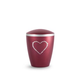   508-529 kisgyermek urna gyöngyházfényű rubinvörös, Swarovski®