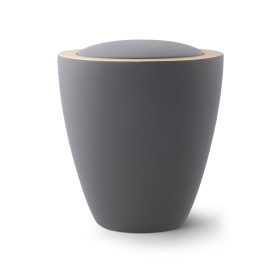 Color Line – 6477 kerámia urna grafitszürke színben, arany peremmel