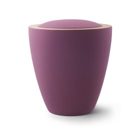 Color Line – 6482 kerámia urna bordó színben aranyszínű peremmel