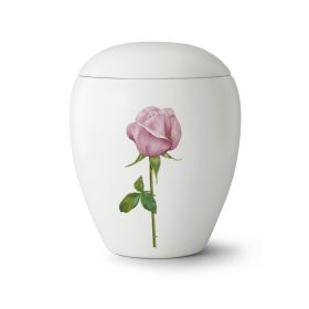 Edition Bianco – 65-6000-4 kerámia urna rózsa motívummal hamvasztásos temetéshez