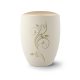 Remember Me 6678R1 kerámia urna krém színben arany virágmotívummal és arany tetővel