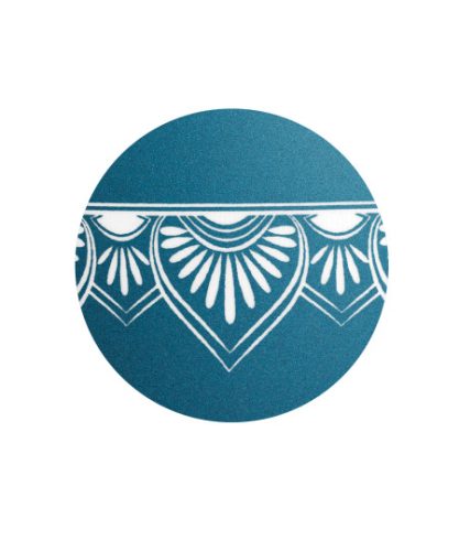 INFINITY® MANDALA – 860115 biológiailag lebomló urna bársonyos türkizkék színben, mandala motívummal