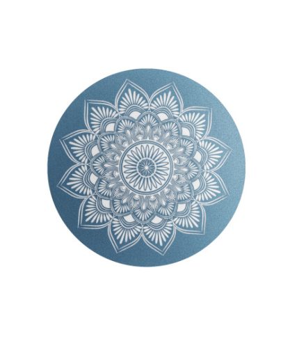 INFINITY® MANDALA – 860115 biológiailag lebomló urna bársonyos türkizkék színben, mandala motívummal