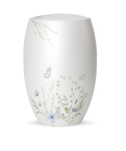 INFINITY® Botanique 8602 urna kék vadvirágokkal és pillangó motívummal
