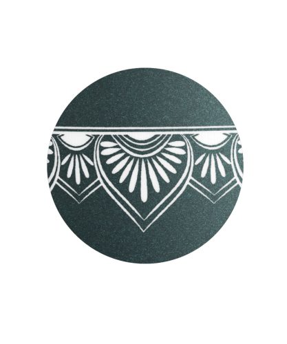 INFINITY® MANDALA – 860215 biológiailag lebomló urna bársonyos petrolzöld színben, mandala motívummal