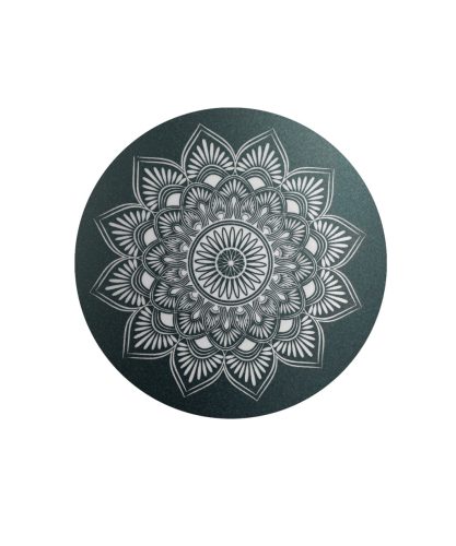 INFINITY® MANDALA – 860215 biológiailag lebomló urna bársonyos petrolzöld színben, mandala motívummal