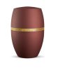 INFINITY® Glamour 860312 urna bársonyos rubinvörös színben, arany csillogó sávval