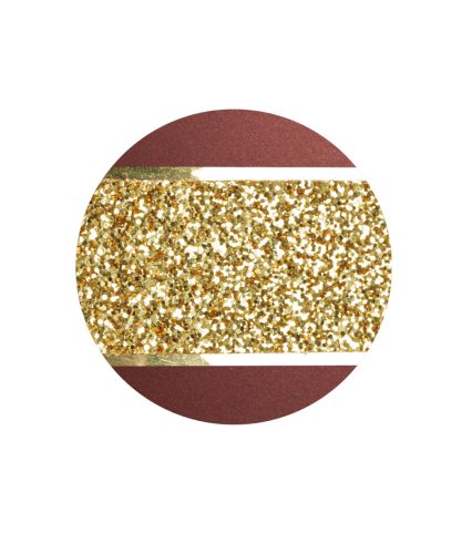 INFINITY® Glamour 860312 urna bársonyos rubinvörös színben, arany csillogó sávval