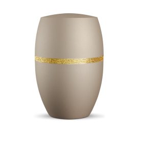 INFINITY® Glamour 860712 urna bársonyos pezsgőszínben, arany csillogó díszítéssel