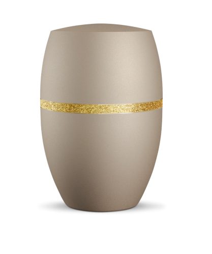 INFINITY® Glamour 860712 urna bársonyos pezsgőszínben, arany csillogó díszítéssel