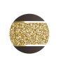 INFINITY® Glamour 860812 urna bársonyos siena árnyalatban, arany csillogó díszítéssel