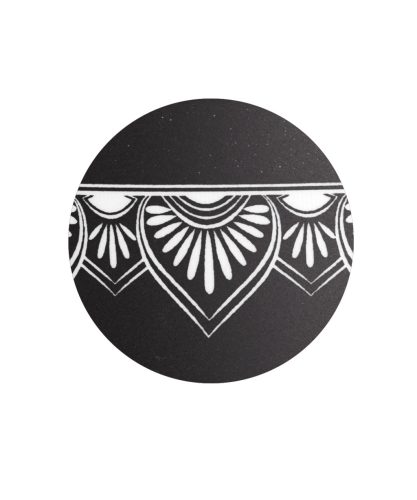 INFINITY® MANDALA – 861015 biológiailag lebomló urna bársonyos fekete színben, mandala motívummal