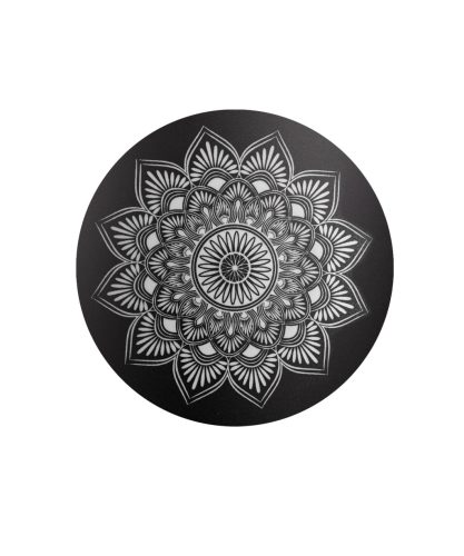 INFINITY® MANDALA – 861015 biológiailag lebomló urna bársonyos fekete színben, mandala motívummal