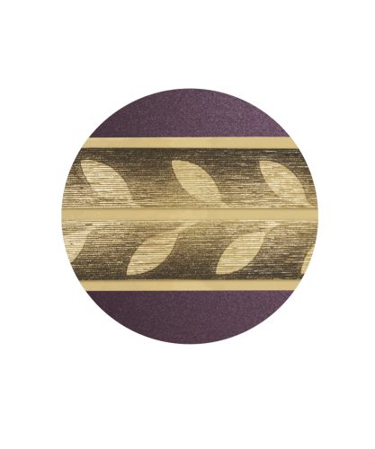 INFINITY® LIVORNO – 861211 biológiailag lebomló urna bársonyos mélybordó színben, matt arany ágmotívumos dekorációval