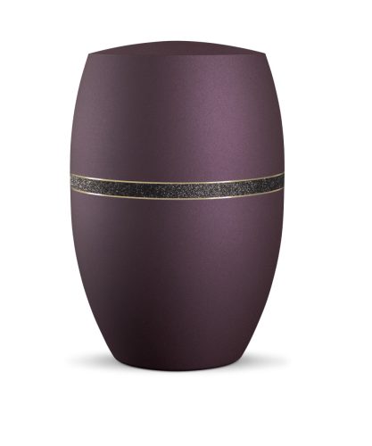 INFINITY® Glamour 861214 urna bársonyos mélybordó színben, fekete csillogó díszítéssel