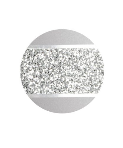INFINITY® Glamour 861313 urna bársonyos ezüstszürke színben, ezüst csillogó díszítéssel