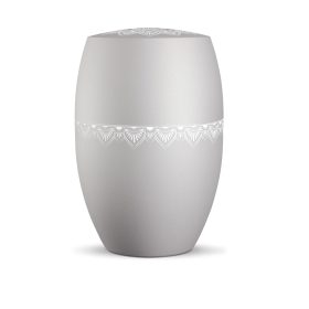 INFINITY MANDALA 861315 – bio urna ezüstszürke színben mandala motívummal