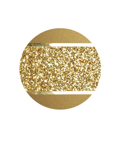 INFINITY® Glamour 861412 urna bársonyos aranyokker színben, arany csillogó díszítéssel