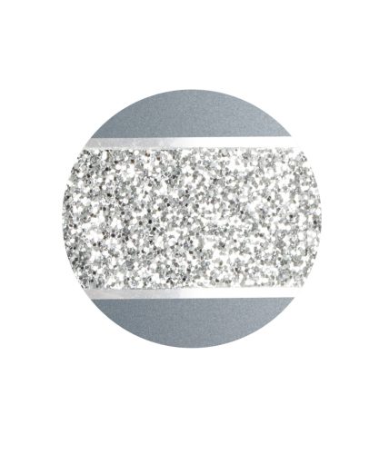 INFINITY® Glamour 861513 urna bársonyos jégkék színben, ezüst csillogó díszítéssel