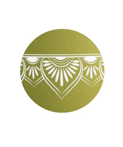 INFINITY® MANDALA – 861615 biológiailag lebomló urna bársonyos peridot zöld színben, mandala motívummal