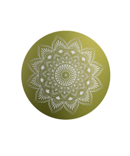 INFINITY® MANDALA – 861615 biológiailag lebomló urna bársonyos peridot zöld színben, mandala motívummal
