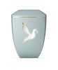 Edition Facette 8706 jégkék urna arany galambmotívummal, biológiailag lebomló