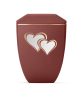 Edition Facette 8709 rubinvörös urna arany szívmotívummal, biológiailag lebomló