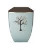 Edition Facette 8767‑3 jégkék‑sienna urna arany életfa motívummal, biológiailag lebomló