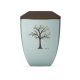 Edition Facette 8767‑3 jégkék‑sienna urna arany életfa motívummal, biológiailag lebomló