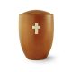 986-5KB Sevilla Edition mangó árnyalatú égerfa urna csiszolt sárgaréz kereszttel
