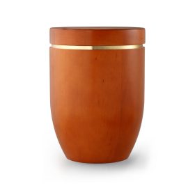 987-5 Sevilla Edition mangó árnyalatú égerfa urna csiszolt arany sávval