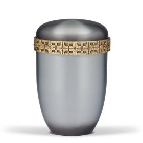 H505KR acél urna kereszt mintás frízzel