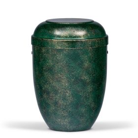 H530 acél urna zöld bronz patinával