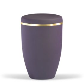 H6230 lila acél urna arany szalaggal