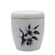 KT-UKF005 kerámia mázas matricás orchidea fehér urna