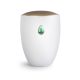 Remember Me 6635 fehér kerámia urna arany fedéllel és malachit féldrágakővel